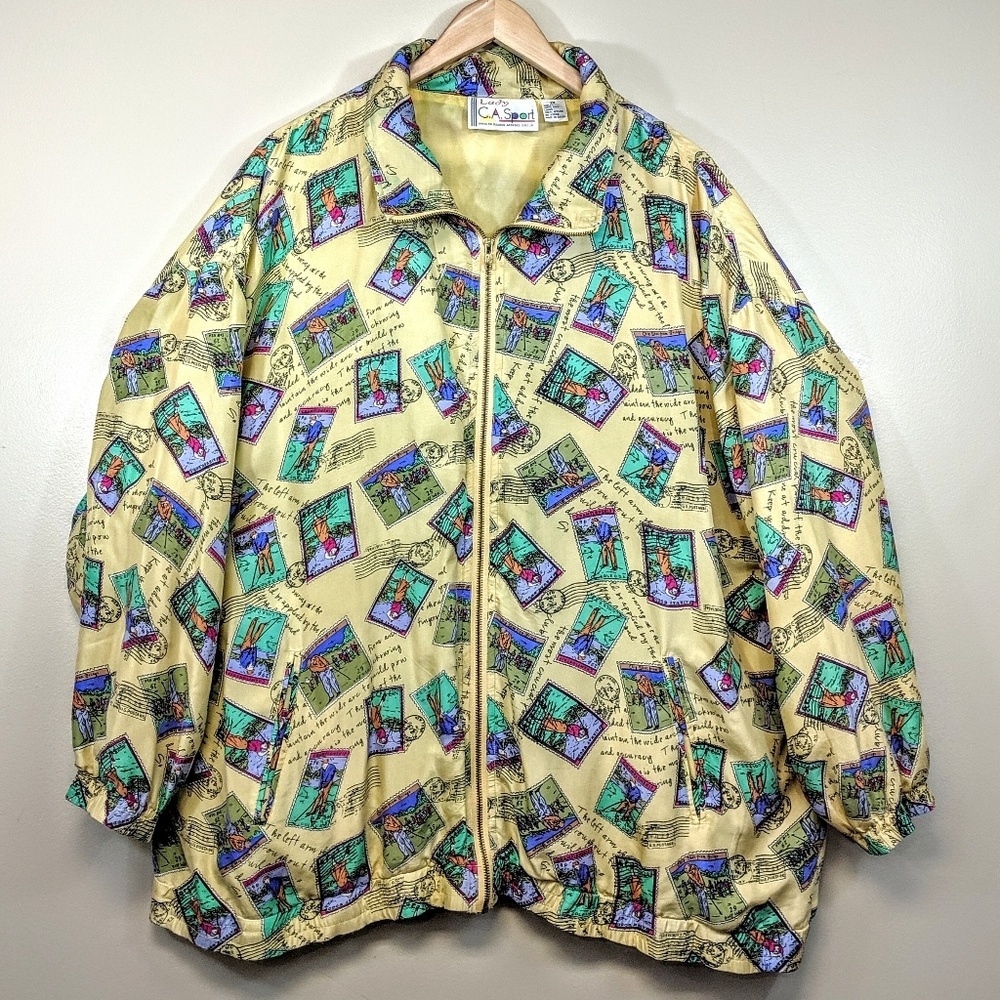 Vintage Silk Track Jacket